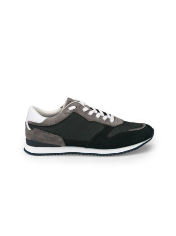 LLOYD Leren sneakers zwart/grijs