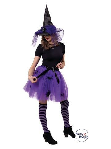 Party x People 3-częściowy kostium "Witch Lydia" w kolorze fioletowym