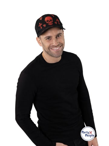 Cap "Totenkopf" in Schwarz