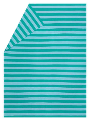 David Fussenegger Flanellen deken "Luca - Streifen" turquoise
