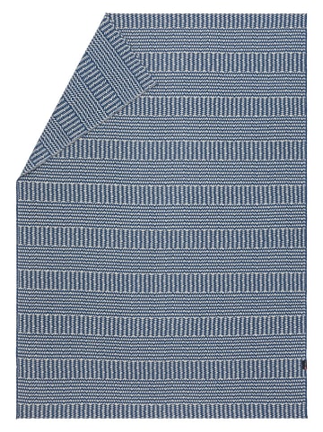 David Fussenegger Leinendecke "Lino - Bordüre" in Blau/ Weiß