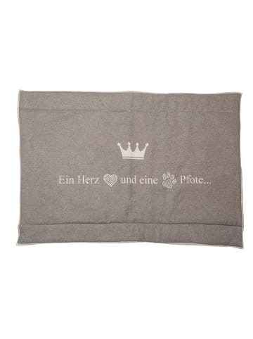David Fussenegger Haustierdecke "Silvretta - Ein Herz Und Eine Pfote" in Anthrazit