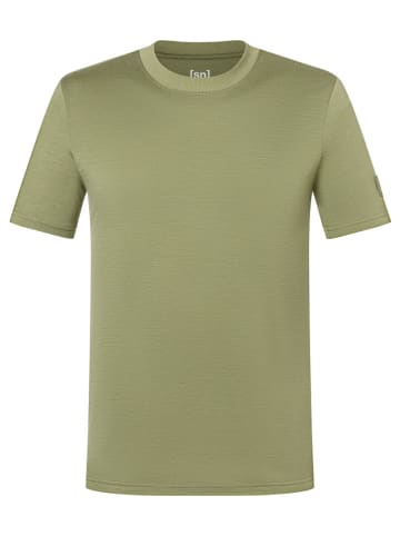 super.natural Functioneel shirt "Casual Rib" kaki