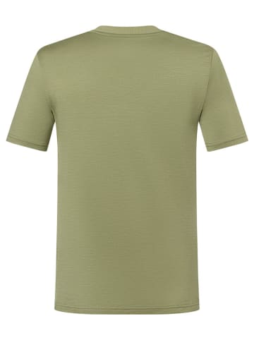 super.natural Functioneel shirt "Casual Rib" kaki