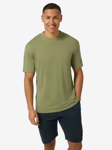super.natural Funktionsshirt "Casual Rib" in Khaki