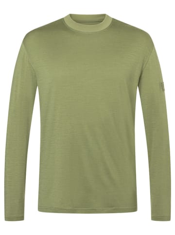 super.natural Functionele longsleeve "Casual Rib" kaki