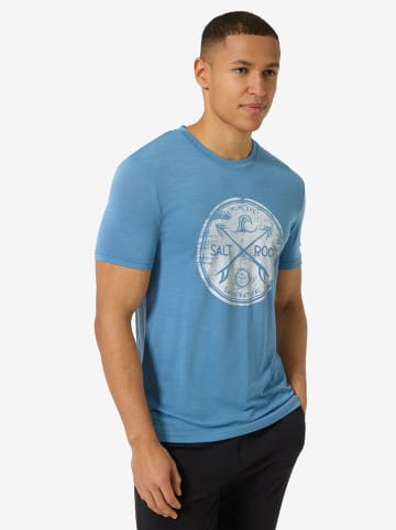 super.natural Functioneel shirt "Salt & Rock" lichtblauw
