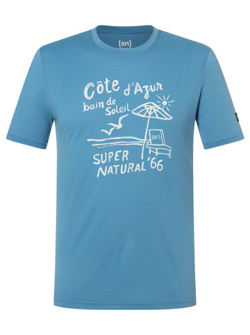 super.natural Funktionsshirt "Cote D'Azur" in Hellblau