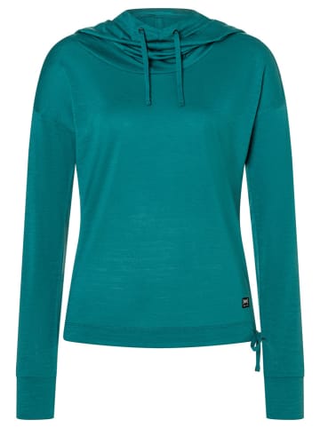 super.natural Functionele longsleeve "Funnel" turquoise