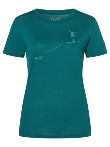 super.natural Funktionsshirt "Bergglück" in Türkis