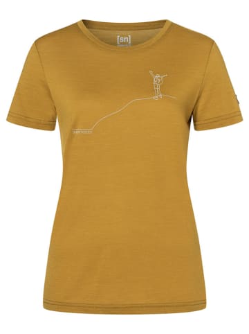super.natural Funktionsshirt "Bergglück" in Gelb