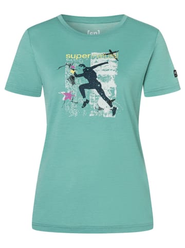Functioneel shirt "Running Art" mintgroen