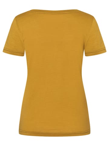 super.natural Functioneel shirt "Mrs Crab" geel