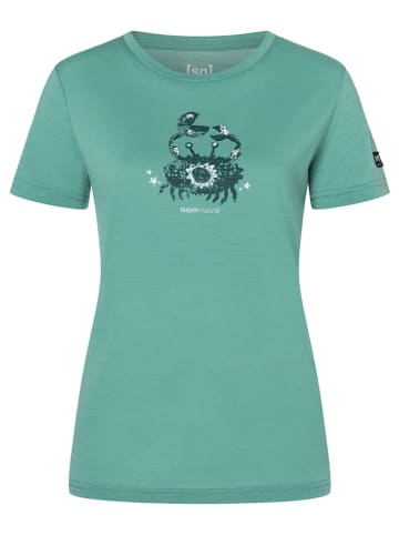 super.natural Funktionsshirt "Mrs Crab" in Mint