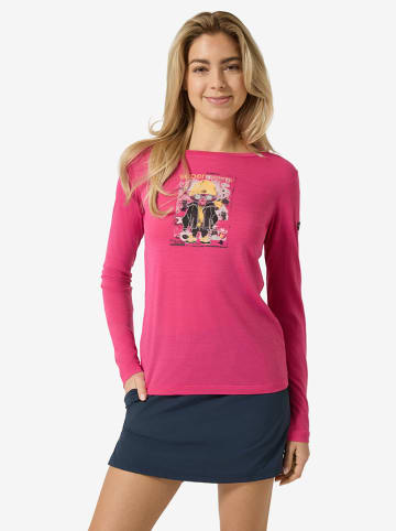 super.natural Funktionslongsleeve "Crazy Mouse" in Pink