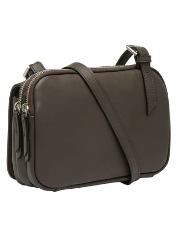 Liebeskind Berlin Leder-Umhängetasche "Mareike" in Khaki - (B)23 x (H)15 x (T)6 cm