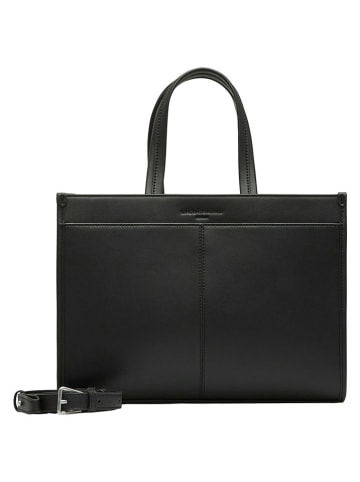 Liebeskind Berlin Skórzana torebka w kolorze czarnym - 35 x 25 x 14 cm
