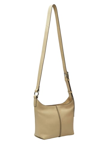 Liebeskind Berlin Leder-Umhängetasche "Demi" in Beige - (B)20 x (H)19 x (T)10 cm