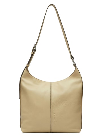 Liebeskind Berlin Leder-Schultertasche "Demi" in Beige - (B)30 x (H)31 x (T)11 cm
