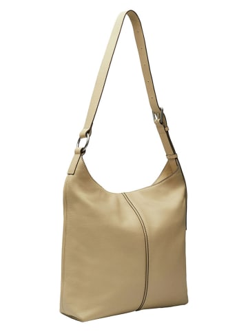 Liebeskind Berlin Leder-Schultertasche "Demi" in Beige - (B)30 x (H)31 x (T)11 cm