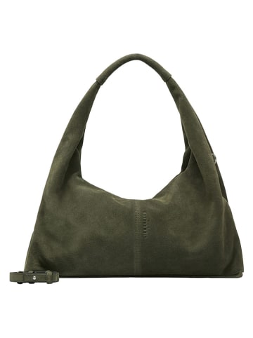 Liebeskind Berlin Leder-Schultertasche "Scarlet" in Khaki - (B)45 x (H)25 x (T)10 cm