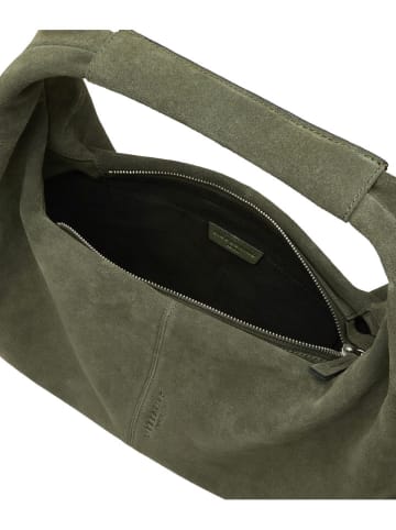 Liebeskind Berlin Leder-Schultertasche "Scarlet" in Khaki - (B)45 x (H)25 x (T)10 cm