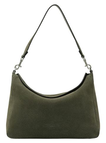 Liebeskind Berlin Skórzana torebka "Abigail" w kolorze khaki - 32 x 24 x 13 cm