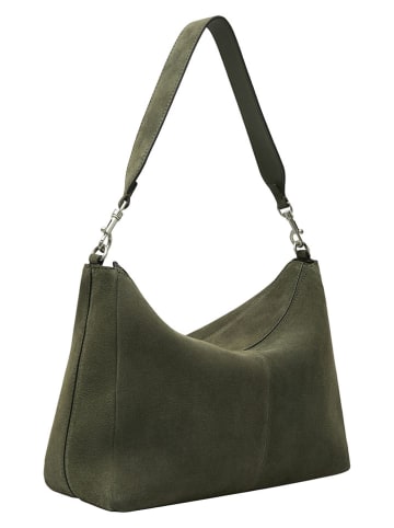 Liebeskind Berlin Skórzana torebka "Abigail" w kolorze khaki - 32 x 24 x 13 cm