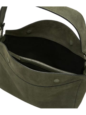 Liebeskind Berlin Skórzana torebka "Abigail" w kolorze khaki - 32 x 24 x 13 cm