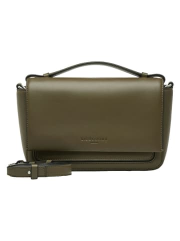 Liebeskind Berlin Skórzana torebka w kolorze khaki - 22 x 14 x 8 cm