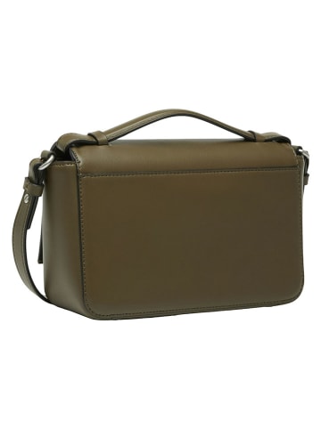 Liebeskind Berlin Leder-Umhängetasche in Khaki - (B)22 x (H)14 x (T)8 cm