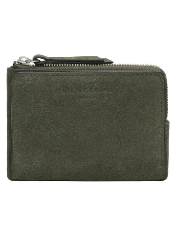 Liebeskind Berlin Leder-Geldbörse "Smilla" in Khaki - (B)13 x (H)9 x (T)1 cm