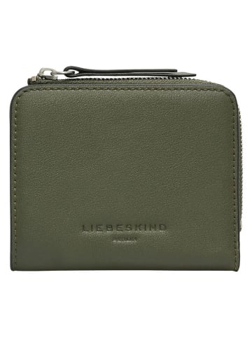 Liebeskind Berlin Leder-Geldbörse "Tina" in Khaki - (B)11 x (H)9 x (T)2 cm