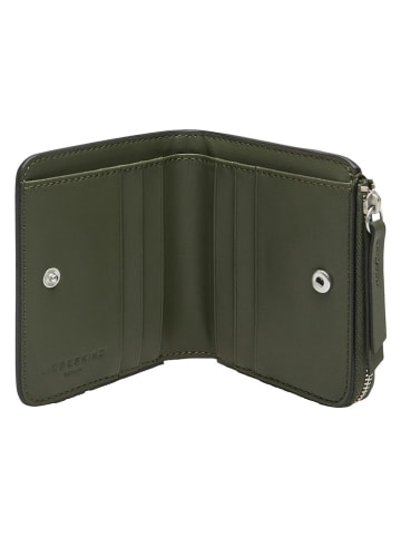 Liebeskind Berlin Leder-Geldbörse "Tina" in Khaki - (B)11 x (H)9 x (T)2 cm