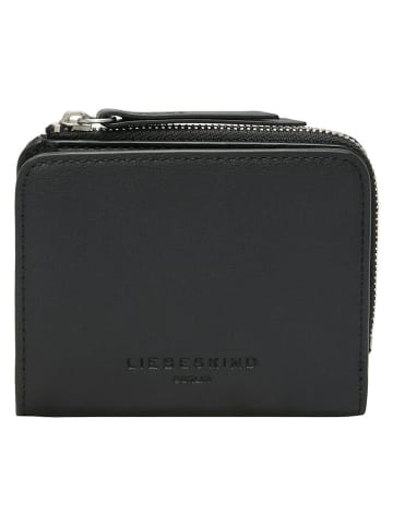 Liebeskind Berlin Leder-Geldbörse "Tina" in Schwarz - (B)11 x (H)9 x (T)2 cm