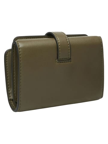 Liebeskind Berlin Skórzany portfel "Kate" w kolorze khaki - 13 x 10 x 4 cm