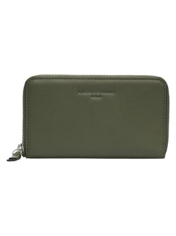 Liebeskind Berlin Skórzany portfel "Frieda" w kolorze khaki - 16 x 9 x 2 cm