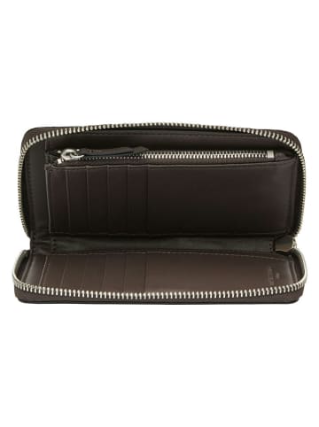 Liebeskind Berlin Leder-Geldbörse "Frieda" in Braun - (B)16 x (H)9 x (T)2 cm
