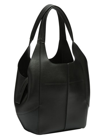 Liebeskind Berlin Leder-Schultertasche in Schwarz - (B)23 x (H)28 x (T)14 cm