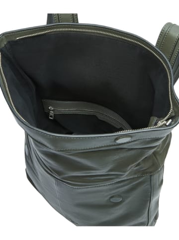 Liebeskind Berlin Leder-Rucksack in Khaki - (B)31 x (H)40 x (T)14 cm