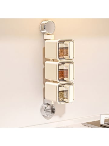 DAM Gewürzregal ''YM 7214'' in Creme - (B)8,5 x (H)41 x (T)13,5 cm