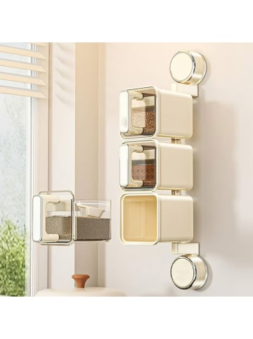 DAM Gewürzregal ''YM 7214'' in Creme - (B)8,5 x (H)41 x (T)13,5 cm