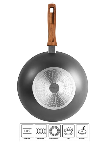Stoneline Wok ''Back to Nature'' in Grau - Ø 30 cm