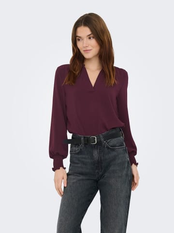 ONLY Bluse in Bordeaux