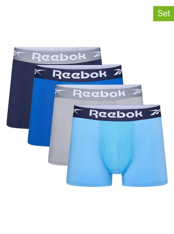 Reebok 4er-Set: Boxershorts "Falken" in Dunkelblau/ Grau/ Hellblau