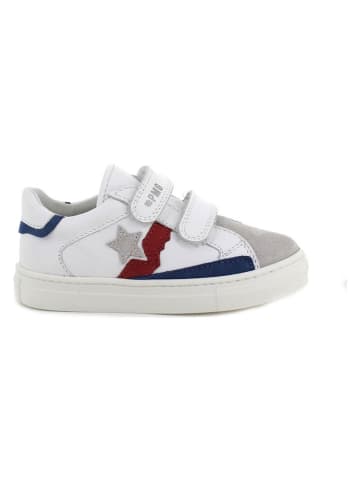 Primigi Skórzane sneakersy w kolorze biało-szarym
