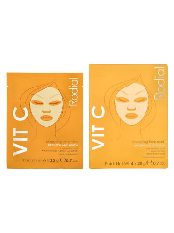 Rodial 4tlg. Set: Feuchtigkeitsmaken "Vit C Energising", je 20 g