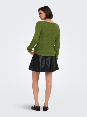 JDY Pullover "Evie" in Oliv