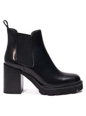 British Passport Leder-Stiefeletten in Schwarz