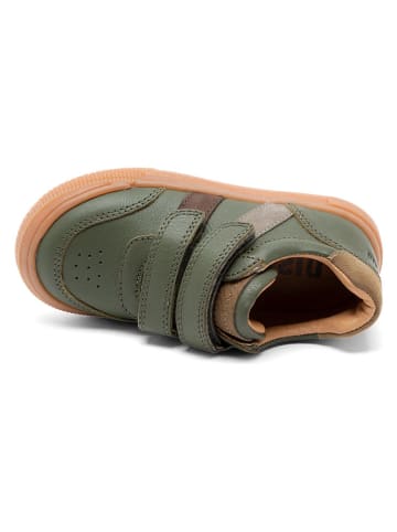 bisgaard Leder-Sneakers in Khaki